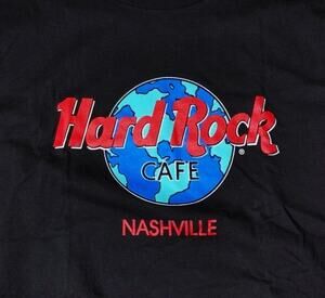 Vintage Hardrock Cafe Nashville Tennessee T Shirt Sz Large USA Made Black